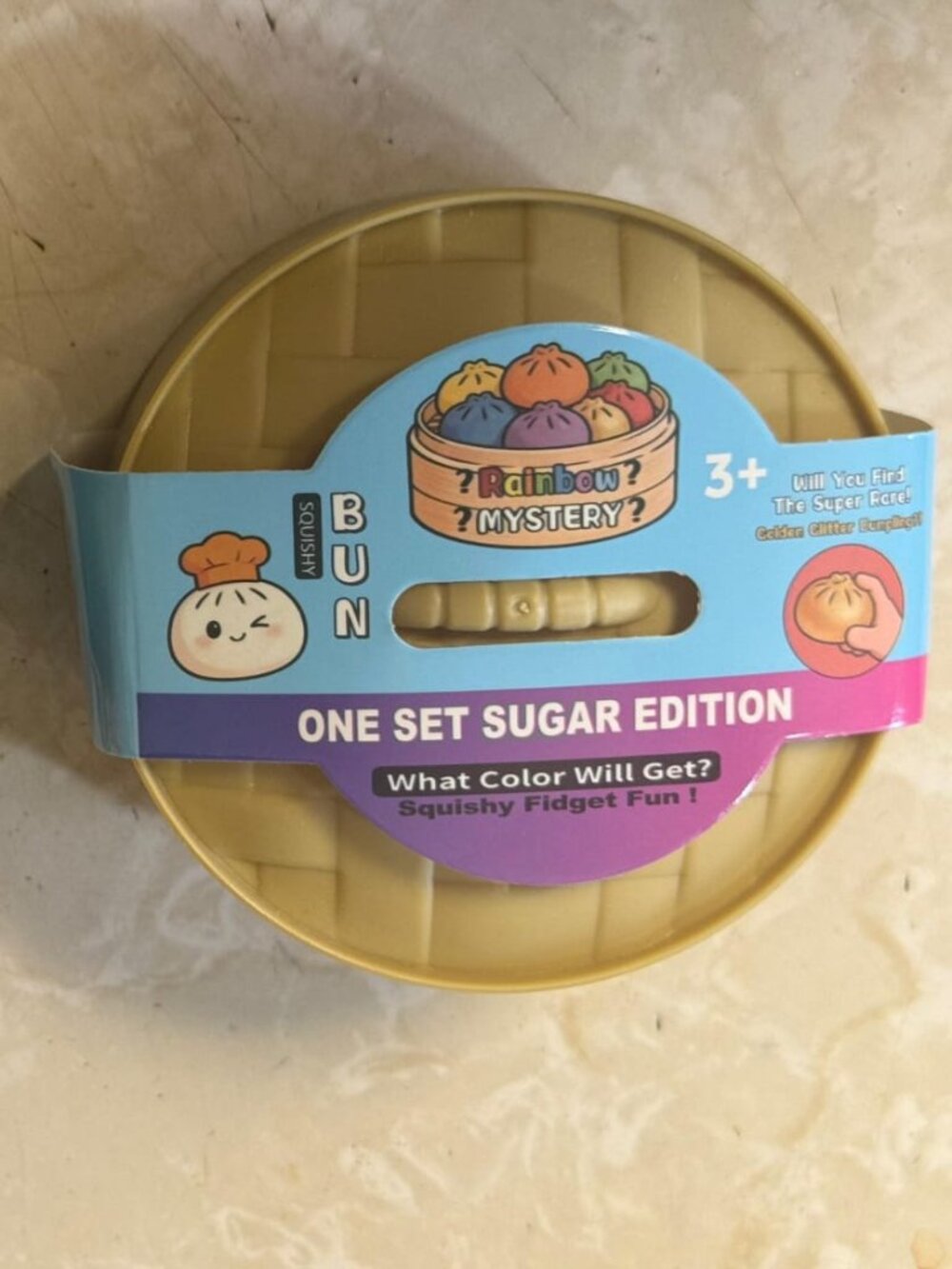 Rainbow Mystery Bun Squishy Fidget Toy Sugar Edition - Picture 1 of 1